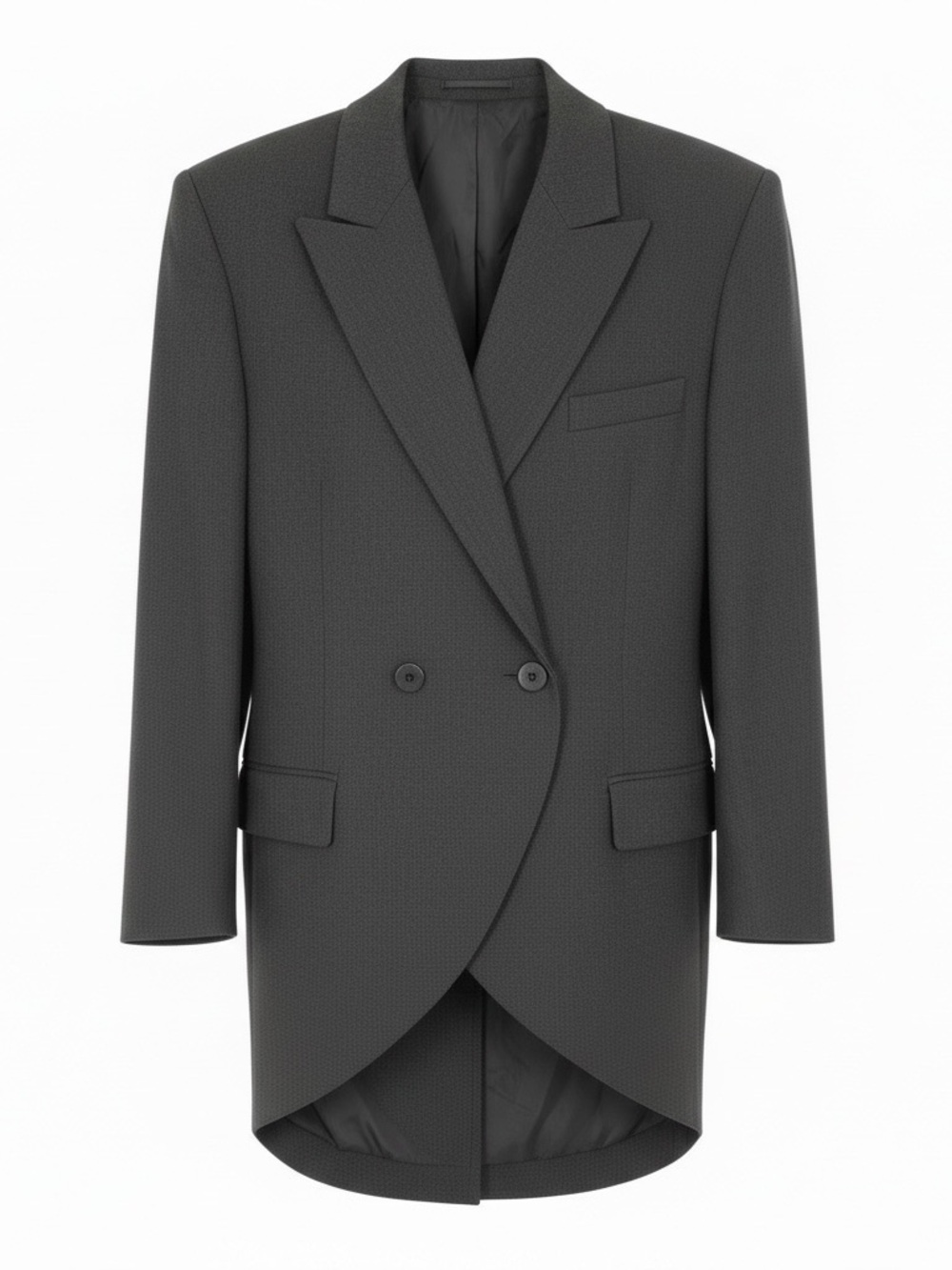 Vintage 80’s Escada Black Double-Breasted Wool Blazer